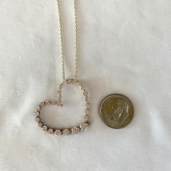 Sterling Silver heart necklace - Picture 7 of 12